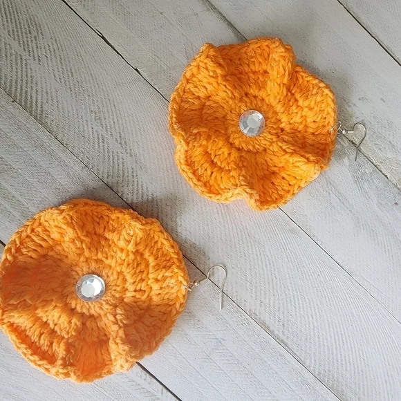 CROCHET Earrings, Christmas Giftidea - Picture 5 of 5